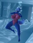 1girl 3d 3d_(artwork) activision anthro asphyxiation barefoot breasts cynder danil4h dragon drowning feet female furry huge_breasts navel nipples nude pussy scalie skinny_dipping solo spyro_the_dragon the_backrooms the_legend_of_spyro the_poolrooms underwater water