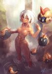  1_girl 1girl abs artist_signature bea_(pokemon) big_breasts breasts completely_nude detailed_background dripping eltonel erect_nipples falinks female female_human gen_8_pokemon gym_leader high_resolution human large_filesize looking_at_viewer muscle muscular_female nipples nude orange_eyes outdoor_nudity outside pokemon pokemon_(game) pokemon_character pokemon_species pokemon_sword_&amp;_shield short_hair smile standing very_high_resolution water wet white_hair 