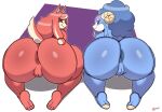  1girl 2_girls anthro anus ariem ass ass_focus big_ass blue_fur blue_hair bovid bubble_butt canid canine caprine cherryfox73 conductor&#039;s_wife_(sonic) dog domestic_dog duo female/female floppy_ears genitals hair hairband high_res hooves horns long_ears looking_at_viewer looking_back mammal multicolored_hair nude on_knees orange_eyes pink_eyes purple_eyeshadow pussy rear_view red_fur sega sheep smile sonic_dream_team sonic_the_hedgehog_(series) tail the_murder_of_sonic_the_hedgehog thick_thighs 