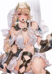 1girl alluring ancient_greek_clothes big_breasts blonde_hair colored_skin greco-roman_clothes green_eyes high_res light_skin magion02 milf open_mouth project_soul shield silf sophitia_alexandra soul_calibur soul_calibur_ii soul_calibur_iii soul_calibur_vi sword torn_clothes weapon