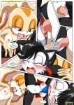  2_girls 2girls archie_comics bbmbbf breasts comic cream_the_rabbit cum cum_on_face cumshot female/female female_only hershey_n&#039;_cream hershey_the_cat horny licking mobius_unleashed palcomix pussylicking sega sex sonic_(series) sonic_the_hedgehog_(series) speaking speech_bubble squirt text young yuri 
