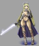  bikini_armor huge_breasts sword thong 