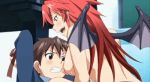  anime ass breasts gif hentai pussy redhead riding sex wings 