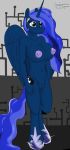  anthro anthro_ears breasts cleavage discolored_nipples expressionless femsub furry horns horse_girl huge_breasts my_little_pony princess_luna rutilus tail tech_control wings 