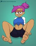 barefoot cartoon_network enid eyes_half_open foot_fetish midriff mr._chase_comix ok_k.o.!:_let&#039;s_be_heroes pants smile soles toes violet_hair 