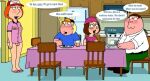  bottomless breasts chris_griffin family_guy lois_griffin meg_griffin peter_griffin puffy_pussy uso_(artist) 