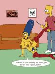  bart_simpson boots marge_simpson the_fear the_simpsons yellow_skin 