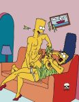 bart_simpson marge_simpson the_fear the_simpsons torn_clothes yellow_skin 