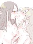  2_girls 2girls avatar:_the_last_airbender azula breast_grab ds-hina female/female female_only tongue tongue_out ty_lee yuri 