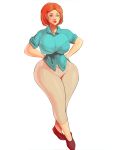  ass big_ass big_breasts breasts clothed clothes family_guy hips jay-marvel lips lois_griffin looking_at_viewer milf pants piercing red_hair smile wide_hips 