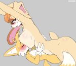  1girl 2022 anthro ass big_breasts blush breasts brown_eyes brown_eyeshadow canine canine_humanoid closed_eyes cooliehigh dat_ass digital_media_(artwork) female_on_top fox furry furry_female furry_male furry_only grey_background hair lagomorph lagomorph_humanoid male male/female mammal mammal_humanoid mature_female miles_&quot;tails&quot;_prower milf no_humans nude nude nude_female on_top open_mouth orange_hair rabbit rabbit_humanoid sega sonic_the_hedgehog_(series) sucking_nipples sweat tagme tail tan_body vanilla_the_rabbit white_body white_sclera white_tipped_tail younger_male 