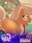  anus applejack ass christmas friendship_is_magic hooves_&amp;_holly my_little_pony pussy ratofponi tongue vaginal 