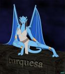 blue_skin disney fab3716 female gargoyles posing solo turquesa wings