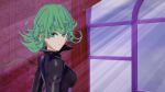 1girl anime bedroom before_sex clothed clothed_female female_focus green_eyes green_hair hentai indoors light-skinned_female light_skin looking_at_viewer medium_hair one-punch_man open_eyes solo_female solo_focus standing tatsumaki teen