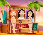  bikini_bottom bonnie_swanson breasts erect_nipples family_guy lois_griffin thighs topless 
