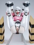 ai_generated anus armor bdsm blue_eyes breasts elita_one glowing_eyes legs_over_head legs_spread legs_up mecha mechanical mechanophilia mechaphilia one_eye_closed pussy robot robot_girl robot_humanoid robot_joints tied_arms tied_legs transformers