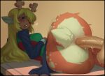 1boy 1boy1girl 1girl 2d 2d_(artwork) anal anal_penetration anal_sex anthro anthro_penetrated antlers ass big_ears big_penis black_skirt black_sleeves blonde_hair blue_eyes blush blushing breath cervine deer_girl deltarune digital_media_(artwork) drooling eyelashes eyes female_anthro female_focus fluffy fluffy_tail freckles furry genitals green_dress huge_ass human human_penetrating human_penetrating_anthro interspecies long_hair male/female male_penetrating_female mammal motion_lines multicolored_body multicolored_clothes multicolored_dress multicolored_fur noelle_holiday on_side penetration penis penis_in_ass red_dress red_nose reindeer reindeer_antlers scut_tail sex short_tail skirt skirt_up solo_focus spotted_fur sweat sweatdrop tail tan_body tan_fur testicle thick_thighs thrusting thrusting_into_ass two_tone_body undertale_(series) unseen_male_face veiny_penis video_game_character video_games wide_hips woolrool
