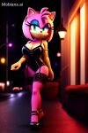  amy_rose female_only furry furry_female furry_only lingerie powerpink powerpink88 sega sonic_the_hedgehog_(series) 