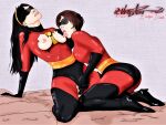  breasts erect_nipples fingering helen_parr incest licking_nipples pussy_juice the_incredibles thighs violet_parr 