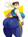  1girl 1girl 1girl ass big_ass big_breasts big_breasts breasts chun-li clothed clothed_female dat_ass double_bun female_focus female_only high_res huge_ass huge_breasts long_hair looking_at_viewer looking_back mature mature_female smile solo_female solo_focus sssonic2 street_fighter video_game_character video_game_franchise voluptuous 