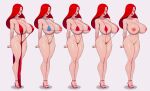  ass erect_nipples hair_over_one_eye high_heels jessica_rabbit massive_breasts micro_bikini red_hair shaved_pussy thighs who_framed_roger_rabbit 