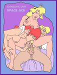 ace ace_(space_ace) areolae breasts crossover dragon&#039;s_lair karstens kimberly kimberly_(space_ace) nipples penis princess_daphne space_ace tagme