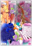  applejack applejack_(mlp) bbmbbf comic equestria_untamed friendship_is_magic hasbro my_little_pony palcomix pinkie_pie pinkie_pie_(mlp) princess_celestia princess_celestia_(mlp) princess_luna princess_luna_(mlp) spike spike&#039;s_ultimate_fantasies_or_the_dragon_king&#039;s_harem spike_(mlp) 