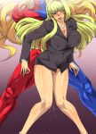  1girl big_breasts blonde_hair blue_eyes blush breasts capcom cleavage from_behind gill gureko_rouman high_resolution human kolin long_hair male no_panties open_mouth saliva sex standing straight street_fighter street_fighter_iii street_fighter_v sweat tear wet wink 