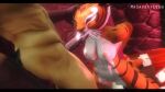  3d animated animated* anthro fellatio hand_on_head kung_fu_panda loop male/female master_tigress mrsafetylion oral sound tagme video webm 