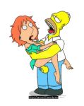  crossover family_guy homer_simpson lois_griffin open_mouth penetration saliva the_simpsons transparent_background yaroze33_(artist) yellow_skin 
