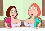  big_breasts breast_expansion family_guy lois_griffin meg_griffin 