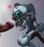  barcode breasts censored cum cyclops heart high_res highres one-eyed robot robot_girl saliva xelvy 