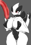  anthro big_breasts big_penis breasts collar female furry hetero huge_breasts lugia male nintendo penis pokemon pussy red_eyes solo_focus thick_thighs vein veiny_penis video_games wide_hips zxx3 