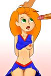  after_fellatio arms_behind_back breasts disney hand_on_head kim_possible kimberly_ann_possible penis rape 