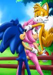  1girl 2boys amy_rose ass bbmbbf blush cum cum_in_mouth cum_in_orifice cum_in_pussy cum_inside cumshot fellatio miles_&quot;tails&quot;_prower mobius_unleashed multiple_boys oral palcomix penis pussy sega sex sonic_(series) sonic_team sonic_the_hedgehog sonic_the_hedgehog_(series) 