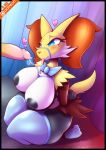  &lt;3 1girl absurd_res anthro areola bdsm big_breasts blue_eyes bodily_fluids bow_tie breasts canid canine clothing cum cum_string delphox delphox_waitress disembodied_penis duo erection female_focus genital_fluids genitals huge_breasts humanoid_genitalia humanoid_penis kneel legwear licking male male/female mammal nintendo nipples penis pok&eacute;mon pok&eacute;mon_(species) precum r-mk saliva solo_focus squish stockings stockings sweat teasing thick_thighs thigh_squish tongue tongue_out video_games wide_hips 