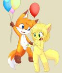  1girl adult balloon folfy foreskin fox male 