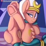  1girl anus ass cutie_mark female female_only female_pegasus friendship_is_magic looking_at_viewer my_little_pony nude pegasus pony pussy pussy_juice somnambula tail wings 