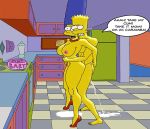  bart_simpson bustilda kitchen marge_simpson mother&#039;s_duty standing the_simpsons 