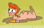  ass big_ass big_booty big_butt booty breasts bubble_ass bubble_butt butt dexter&#039;s_laboratory dexter&#039;s_mom dirty embarrassed embarrassing herny herny_the_duck mud nipples nude orange_hair short_hair wide_hips 