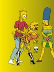  bart_simpson boots lisa_simpson marge_simpson sex the_fear the_simpsons yellow_skin 