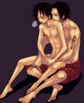 male_only monkey_d._luffy one_piece portgas_d._ace yaoi