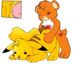  care_bears pikachu pokemon tenderheart_bear the_care_bears 