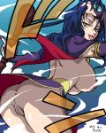  1girl anus ass big_ass bleu blue_hair breasts breath_of_fire capcom deis hair horny large_breasts legs lick lipstick long_hair lowres makeup naughty nipple nipples pl0x pussy solo teeth tongue uncensored upskirt yellow_eyes 