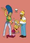  homer_simpson lisa_simpson marge_simpson the_fear the_simpsons yellow_skin 