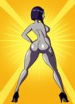  1girl ass big_ass big_breasts blue_eyes blue_hair breasts dc_comics edit female female_only grimphantom lady_legasus large_ass looking_back pussy raven_(dc) round_ass solo teen_titans 