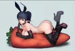  ass boots carrot naco_(manacool) nude pointy_ears rabbit rabbit_ears 