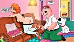ass breasts brian_griffin family_guy kneel lois_griffin normal9648 peter_griffin pussy_lips shaved_pussy stockings thighs