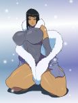  1girl avatar:_the_last_airbender big_breasts breasts eska female_only huge_breasts jay-marvel snow solo_female the_legend_of_korra 