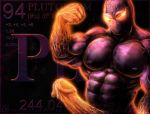  1boy 2012 bara buff chemical_element chemistry delta2094 humanoid inanimate male male_only muscle penis personification plutonium science solo 